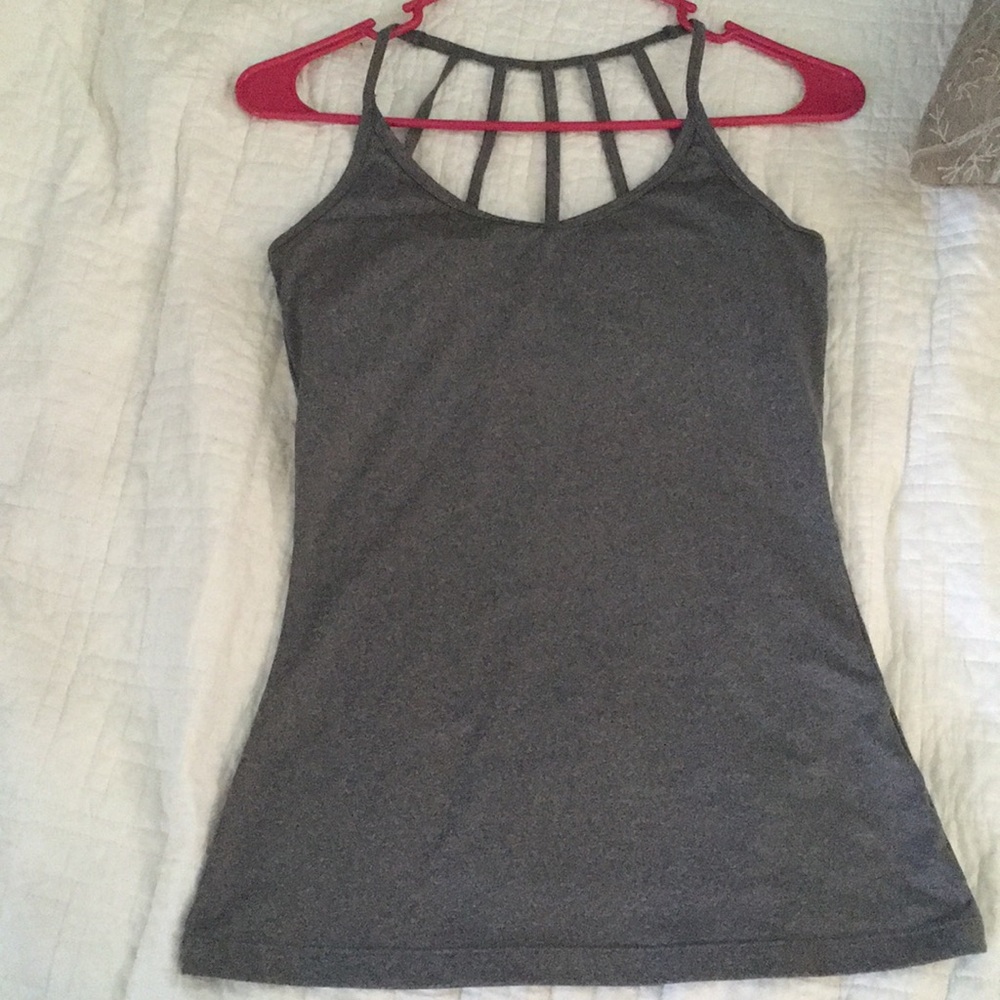 Mpg grey strappy workout tank